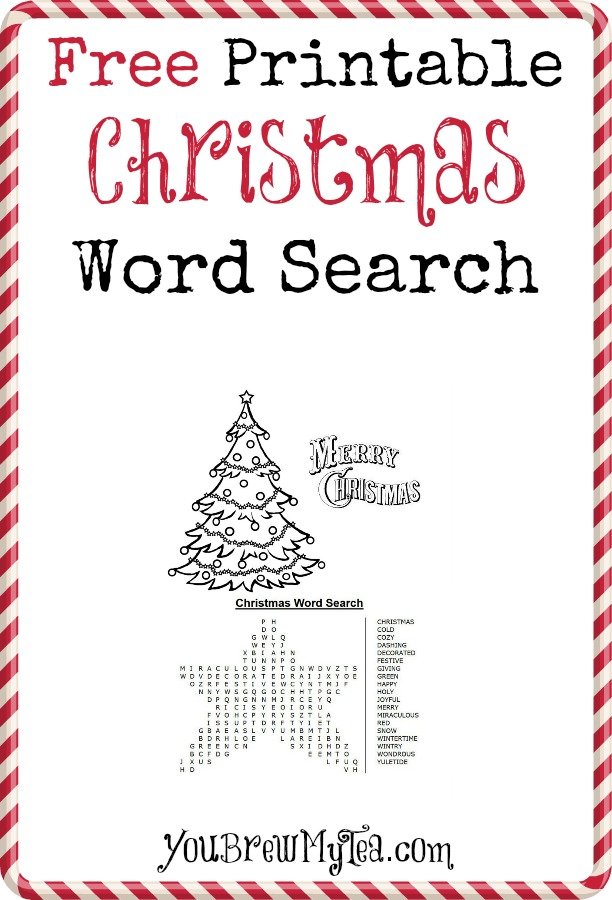 Free Printable Christmas Word Search