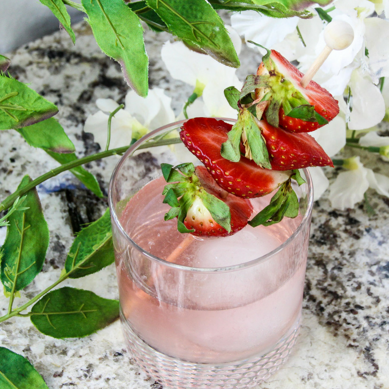 Skinny Strawberry Gin Cocktail Recipe You Brew My Tea