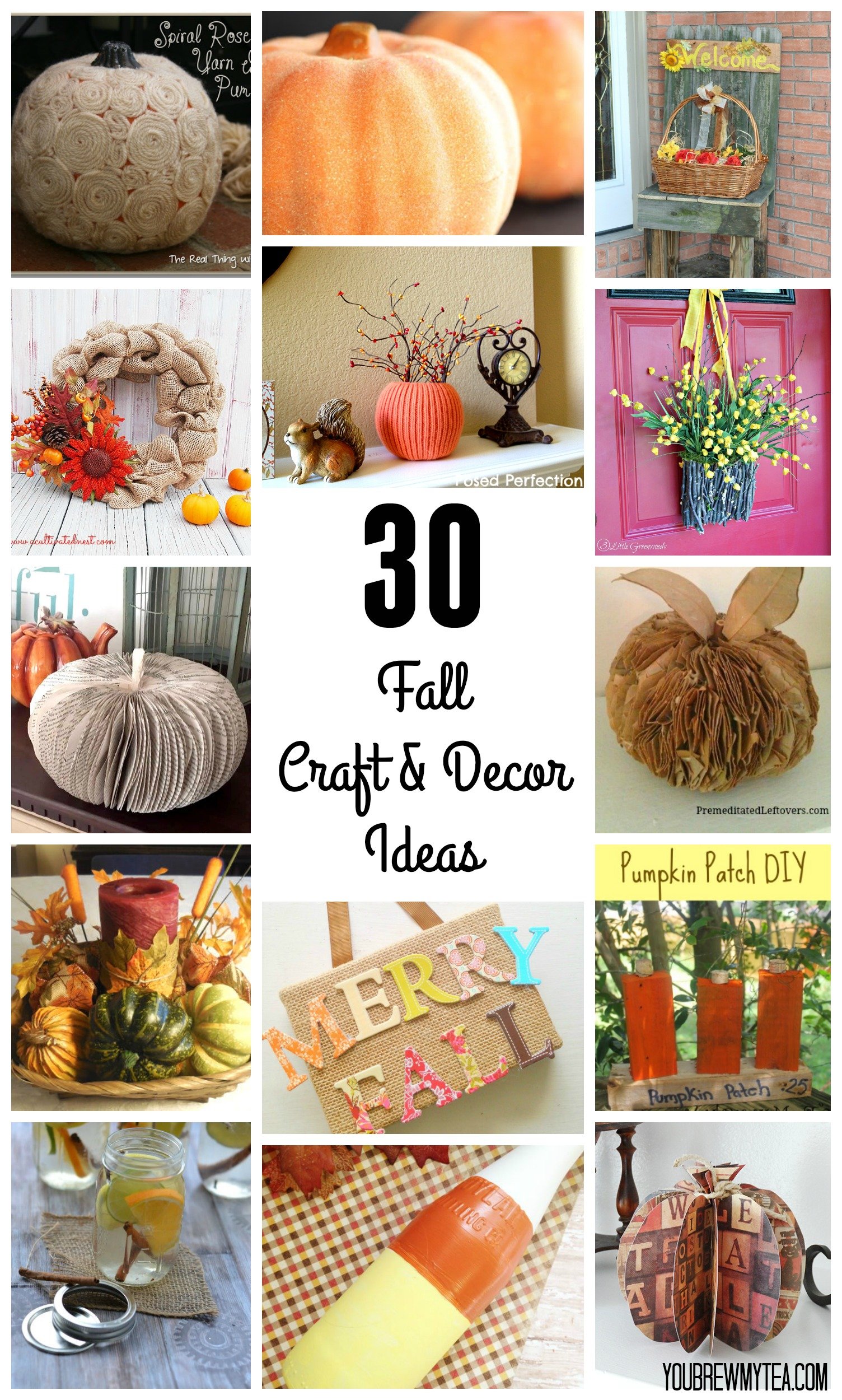 30 Fall Craft & Decor Ideas You Brew My Tea