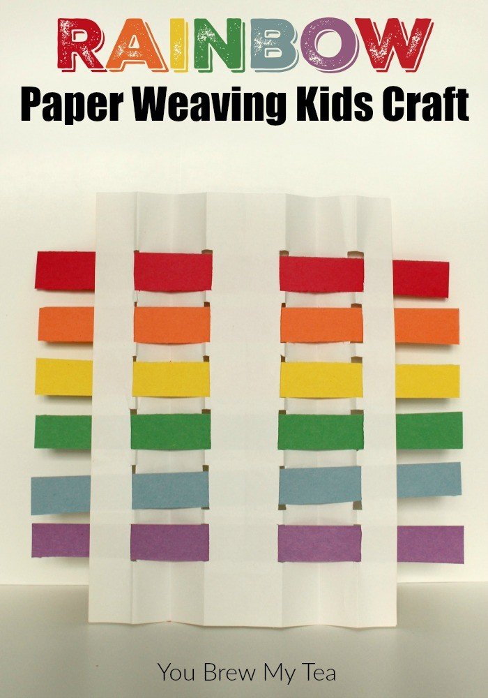 Rainbow Paper Weaving Kids Craft