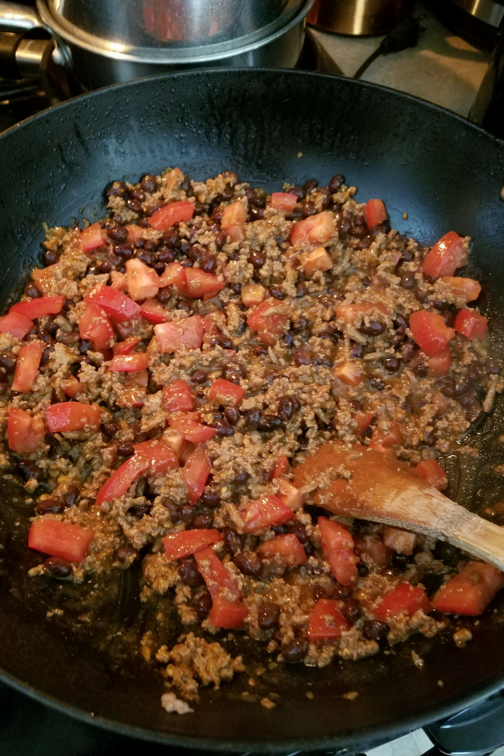 Skinny Cheesy Taco Pasta