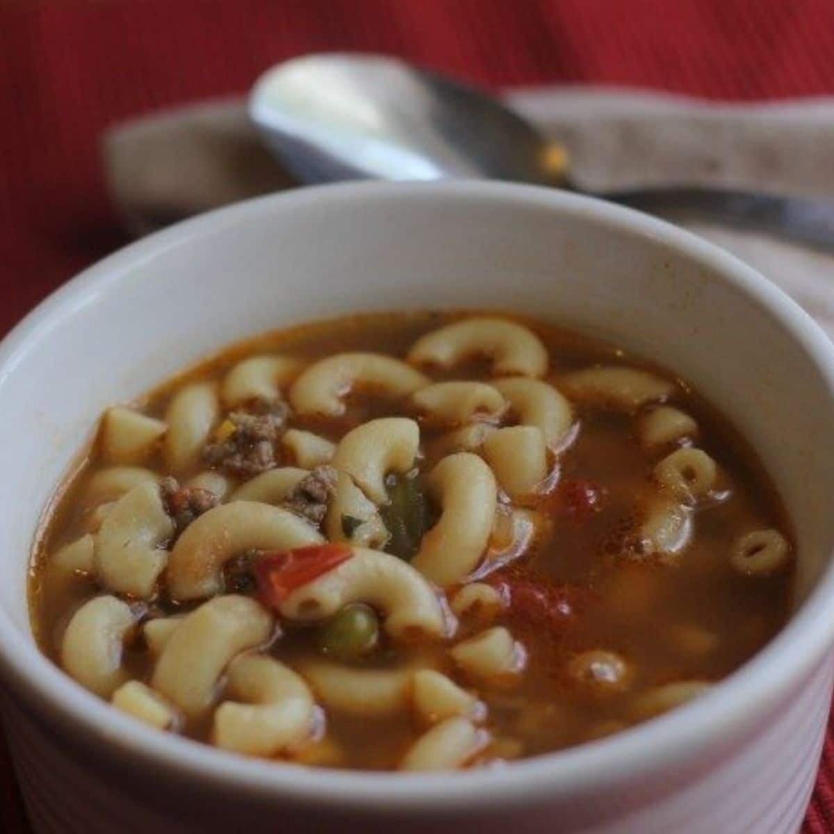 Vegetable Beef Noodle Soup - easy, hearty and comforting soup recipe!